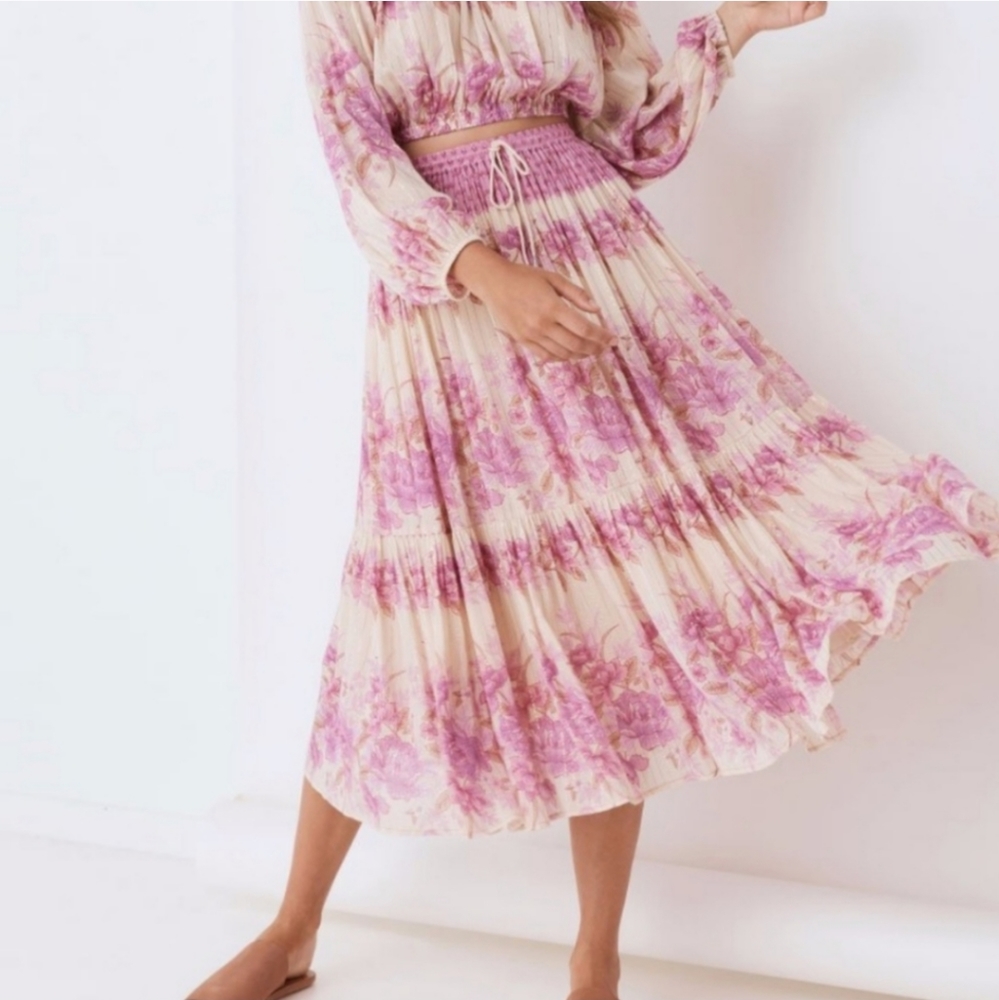 SPELL & THE GYPSY COLLECTIVE coco lei midi skirt NWT